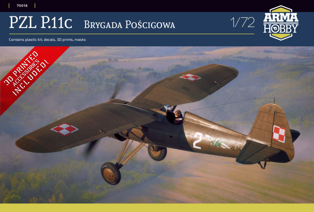 1/72 PZL P.11c 'Pursuit Brigade' (4x camo)