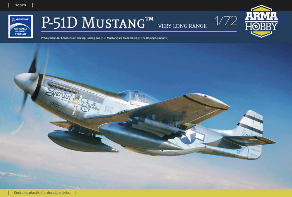 1:72 North American P-51D Mustang Very Long Range