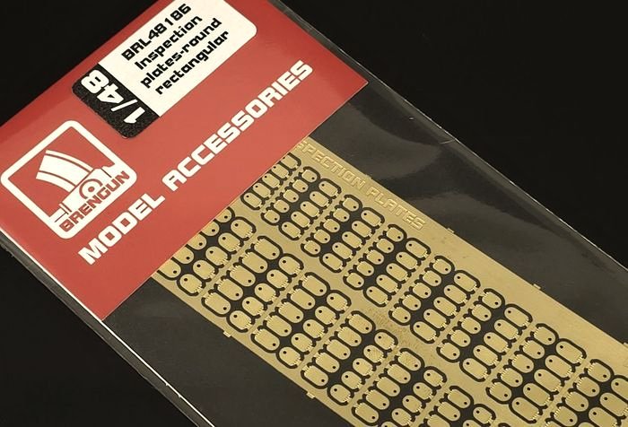 1/48 Inspection plates - round rectangular(PE set)