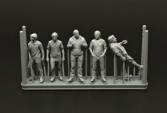 1/48 Aeroclub members (5 fig.) 3D-printed