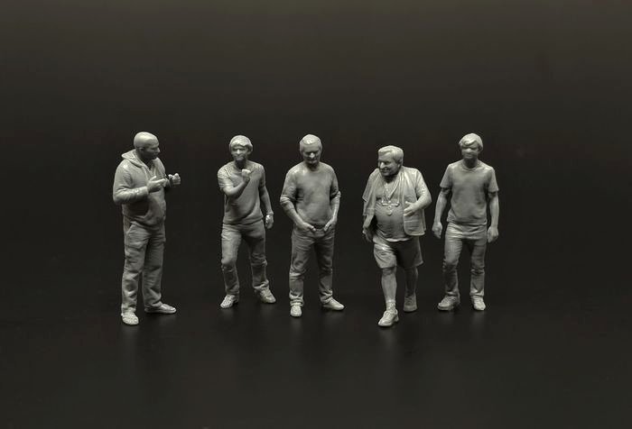 1/144 Aeroclub members (5 fig.) 3D-printed