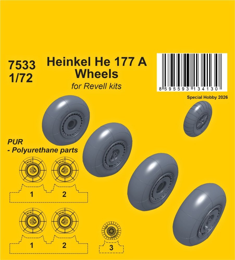 1/72 Heinkel He 177A Wheels (REV)
