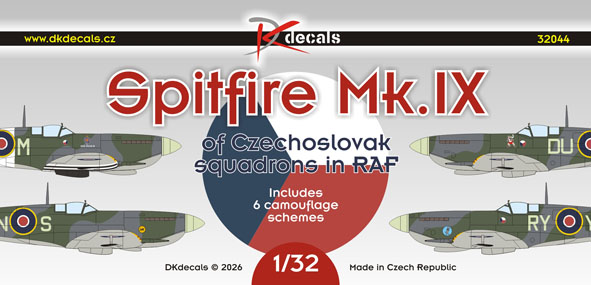 1/32 Spitfire Mk.IX of Czechoslovak sqdns. in RAF
