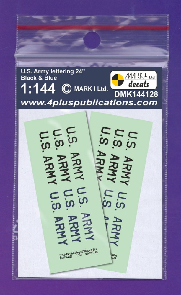 1/144 Decals US Army lettering 24'' (2 sets)