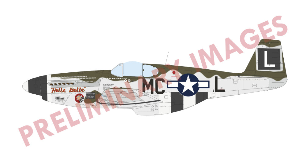 1/32 P-51B Mustang Malcolm Hood canopy (HYBRID)