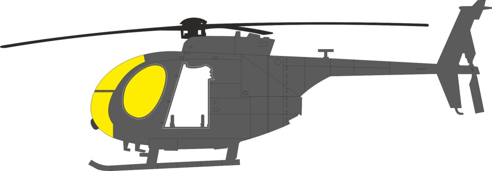 Mask 1/48 AH-6J (ICM)