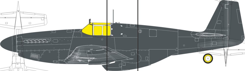 Mask 1/32 P-51B Birdcage Canopy TFace (EDU)