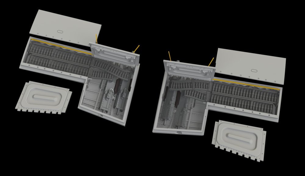BRASSIN 1/32 P-51B/C gun bays PRINT (EDU)