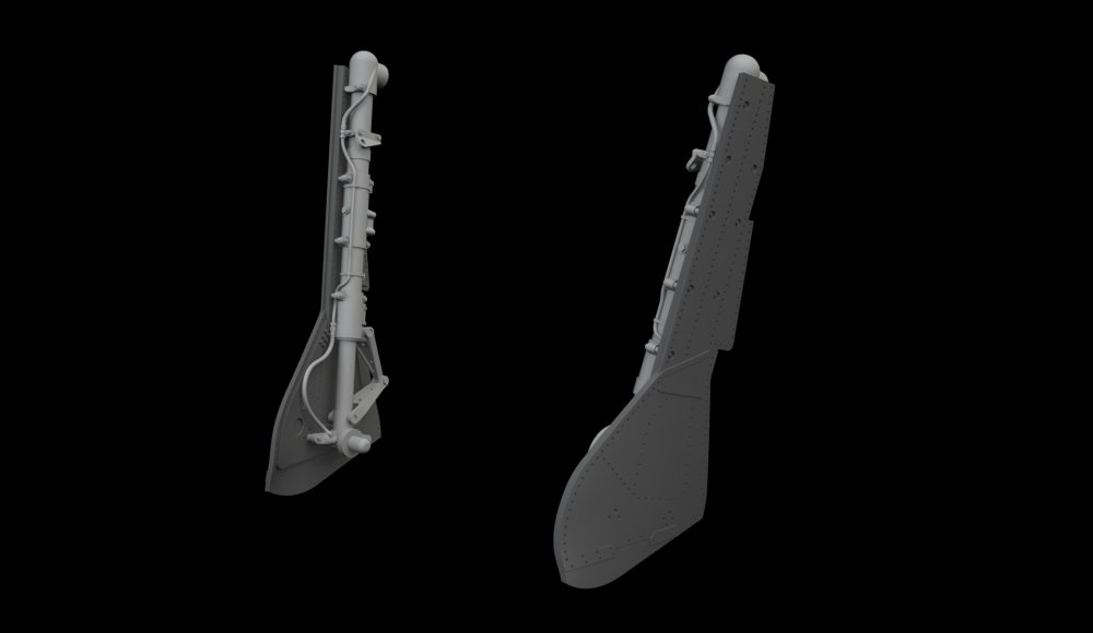 BRASSIN 1/48 Fw 190D-9 undercarr.legs PRINT (MINA)