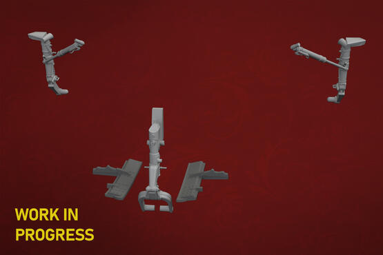 BRASSIN 1/48 MiG-15 undercarriage legs PRINT (EDU)