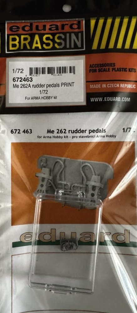BRASSIN 1/72 Me 262A rudder pedals PRINT (ARMA H.)
