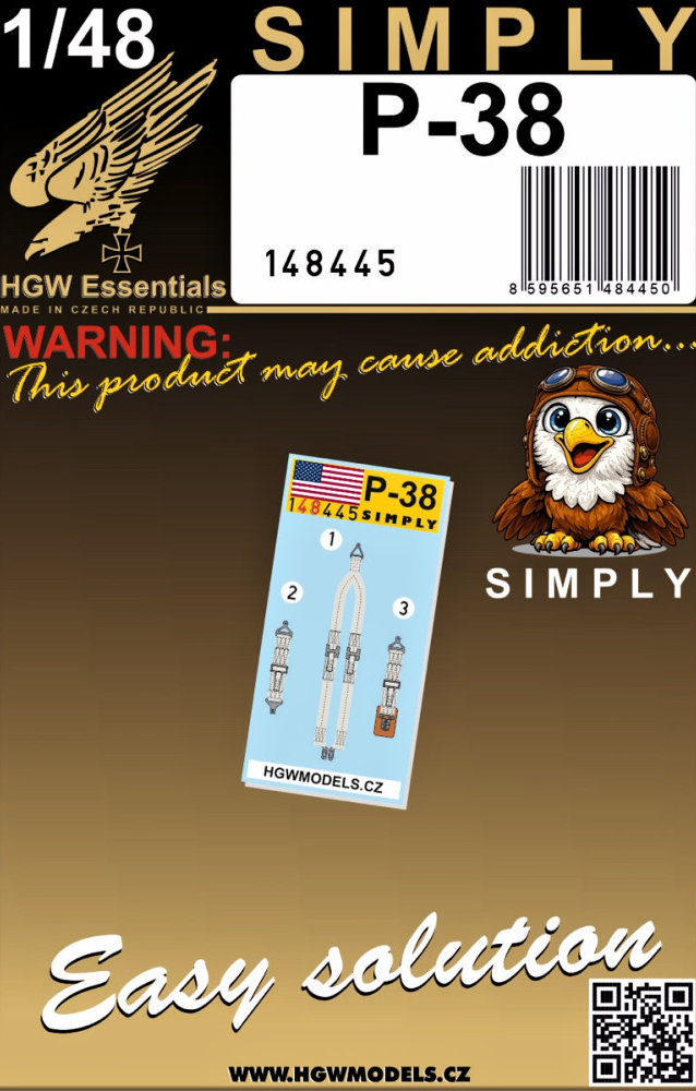 1/48 Seatbelts P-38 (SIMPLY)