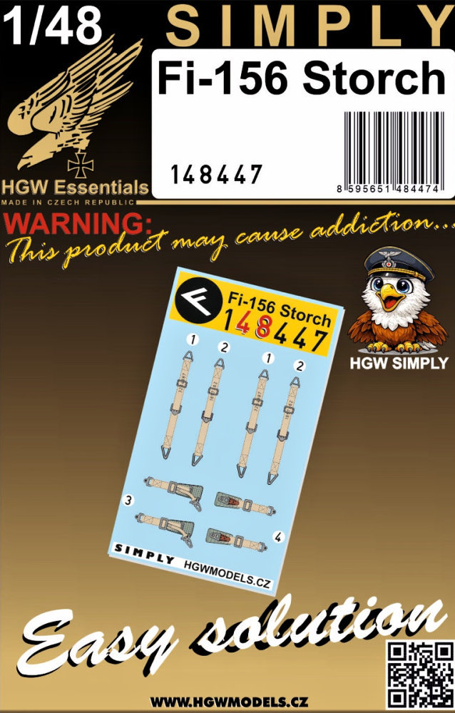 1/48 Seatbelts Fi 156 Storch (SIMPLY)