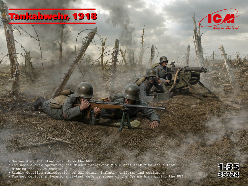 1:35 Tankabwehr, 1918 (4 fig.&equipment)