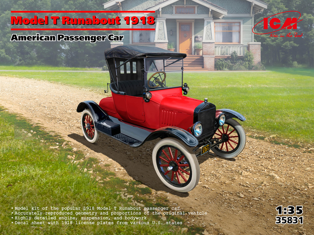 1:35 Model T Runabout 1918, American Passenger Car