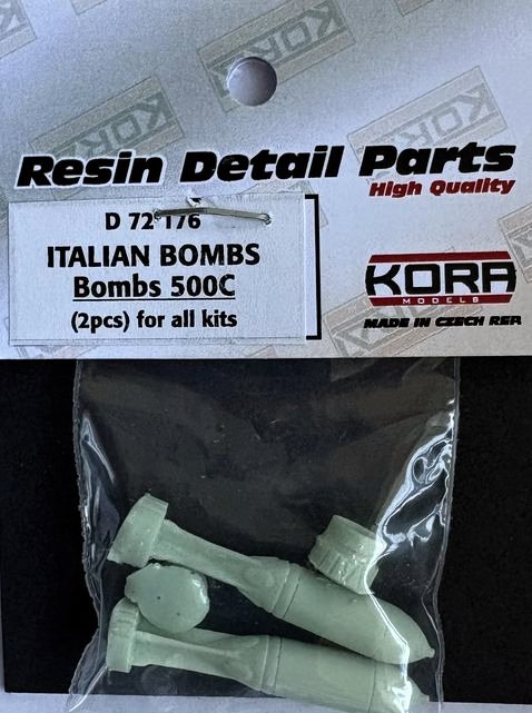 1/72 Italian Bombs 500C (2 pcs.)