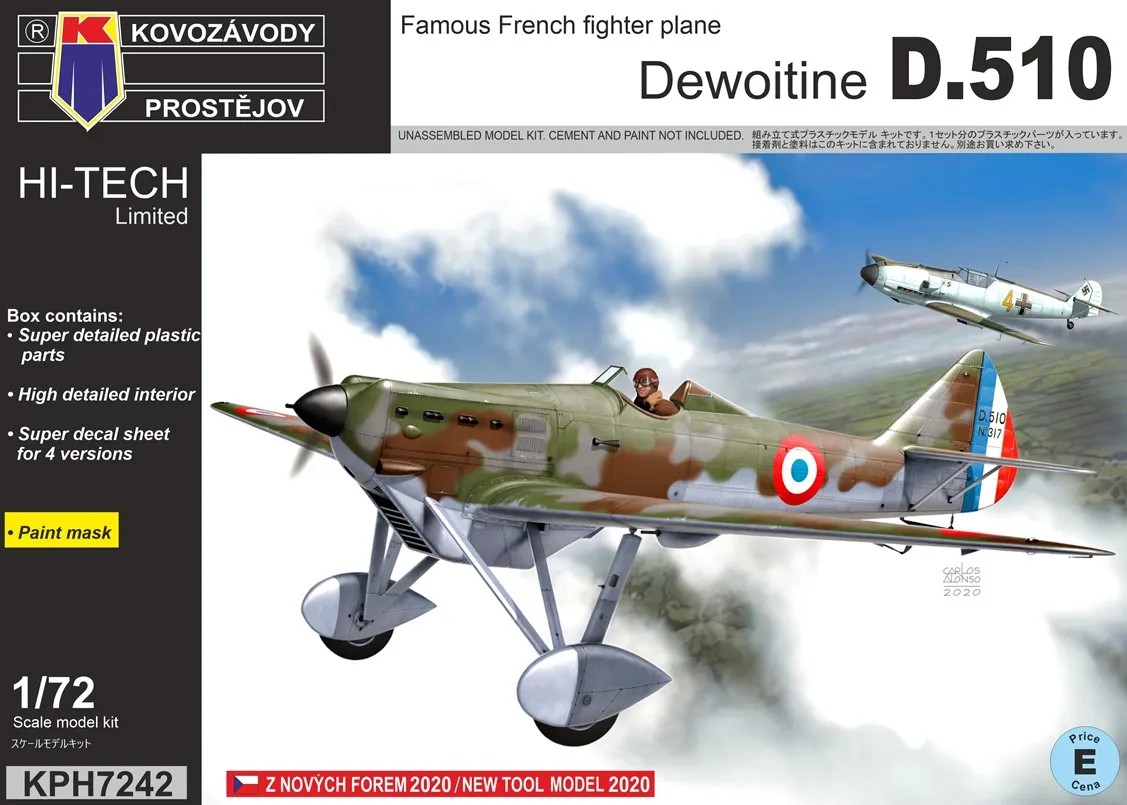 1/72 Dewoitine D.510 (4x camo) HI-TECH