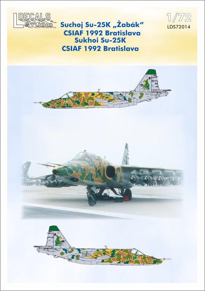 1/72 Decals Sukhoi Su-25 CSIAF 1992 Bratislava