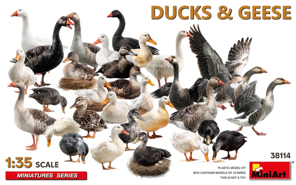 1:35 Ducks & Geese (33 pcs.)