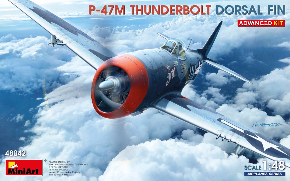 1:48 Republic P-47M Thunderbolt Dorsal Fin (ADVANCED KIT)