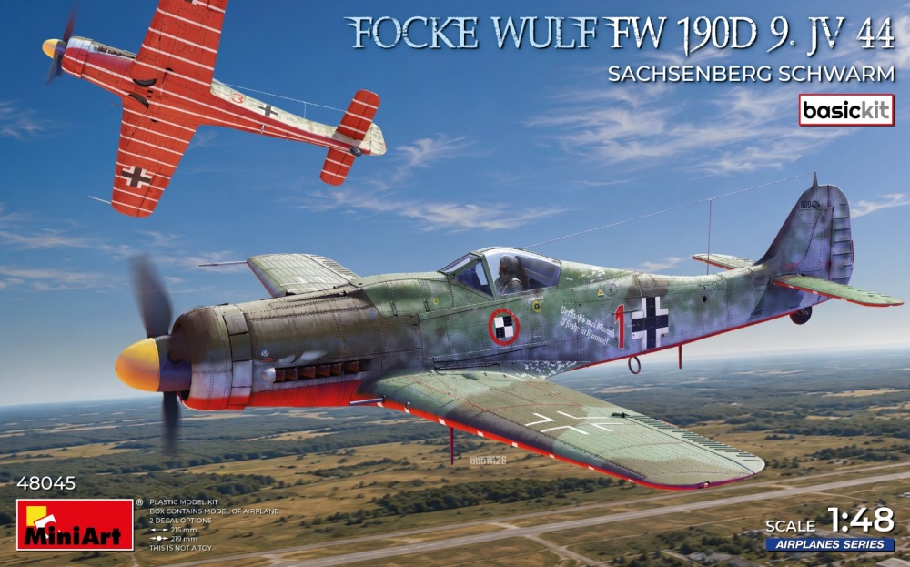 1:48 Focke Wulf Fw 190D-9 JV 44 Sachsenberg Schwarm (BASIC)