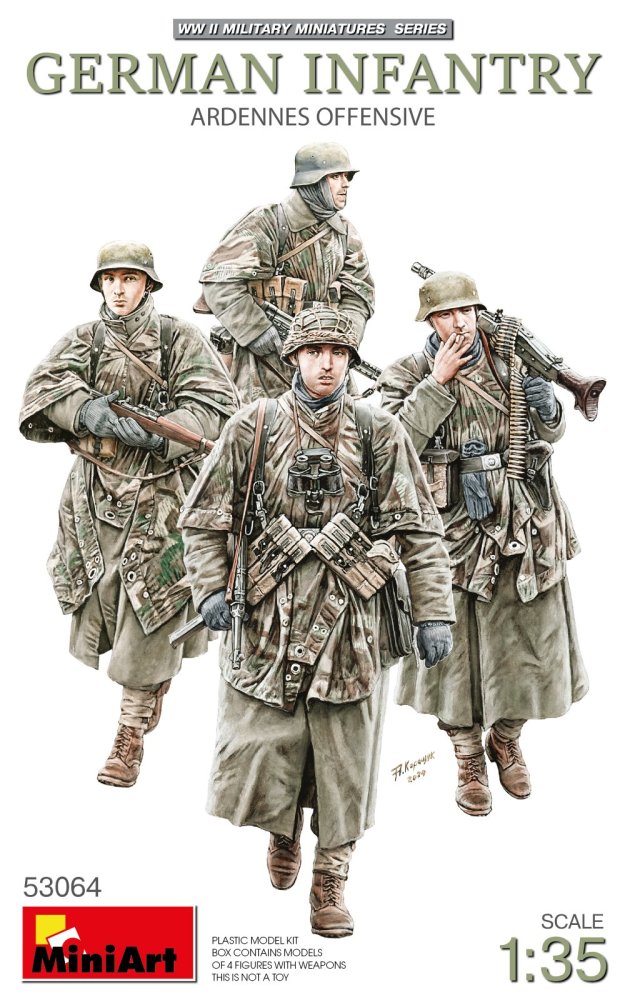 1:35 German Infantry, Ardennes Offensive (4 fig.)
