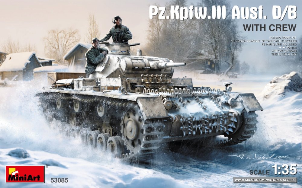 1:35 Pz.Kpfw.III Ausf. D/B with Crew 