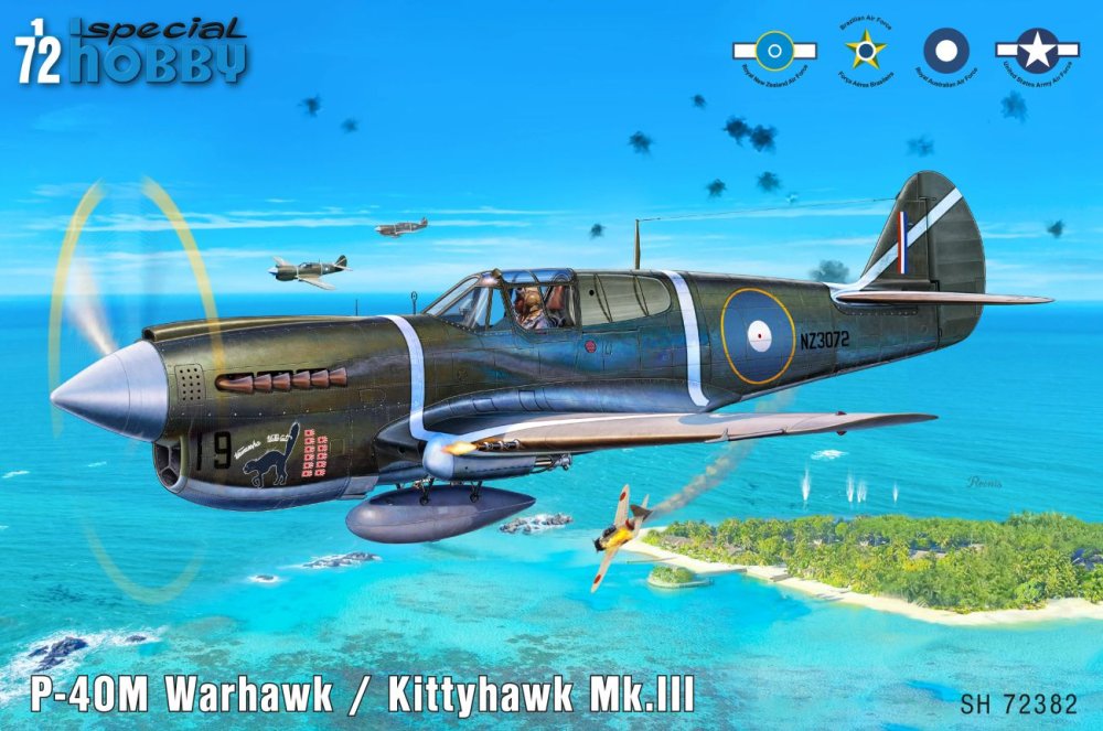 1/72 P-40M Warhawk / Kittyhawk Mk.III (5x camo)