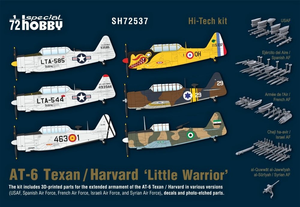 1/72 AT-6 Texan/Harvard 'Little Warrior' (6x camo)