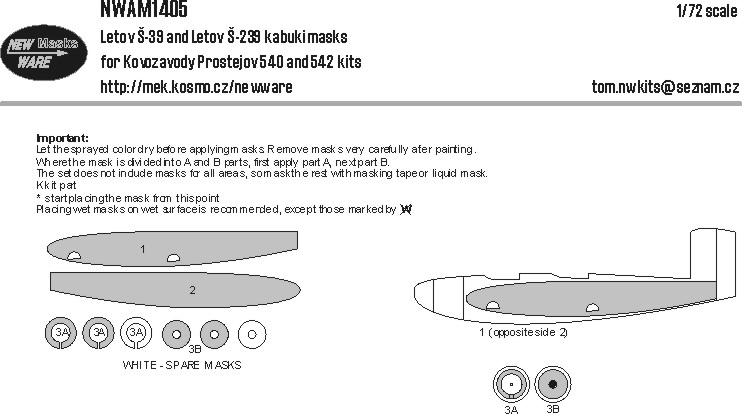 1/72 Mask Letov Š-39 & Š-239 (KP)