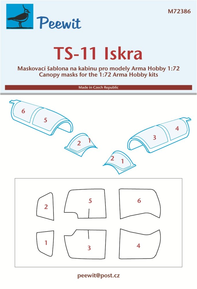 1/72 Canopy mask TS-11 Iskra (ARMA H.)
