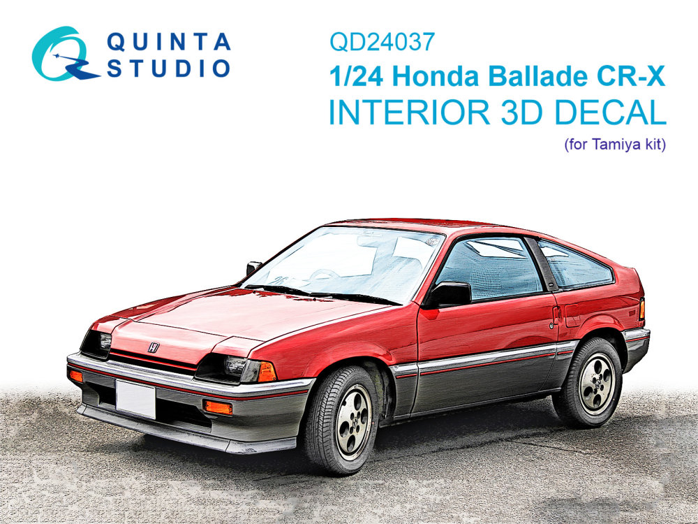 1/24 Honda Ballade CR-X 3D Interior (TAM)