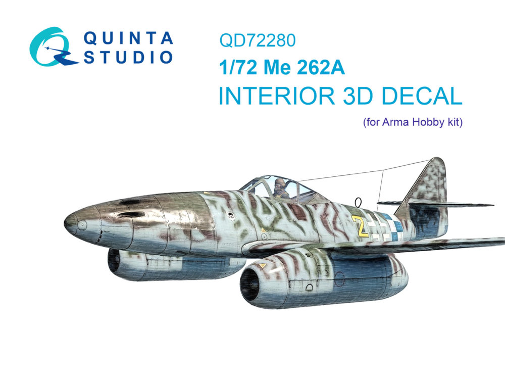 1/72 Me 262A 3D-Print&col. Inter. (ARMA H.)
