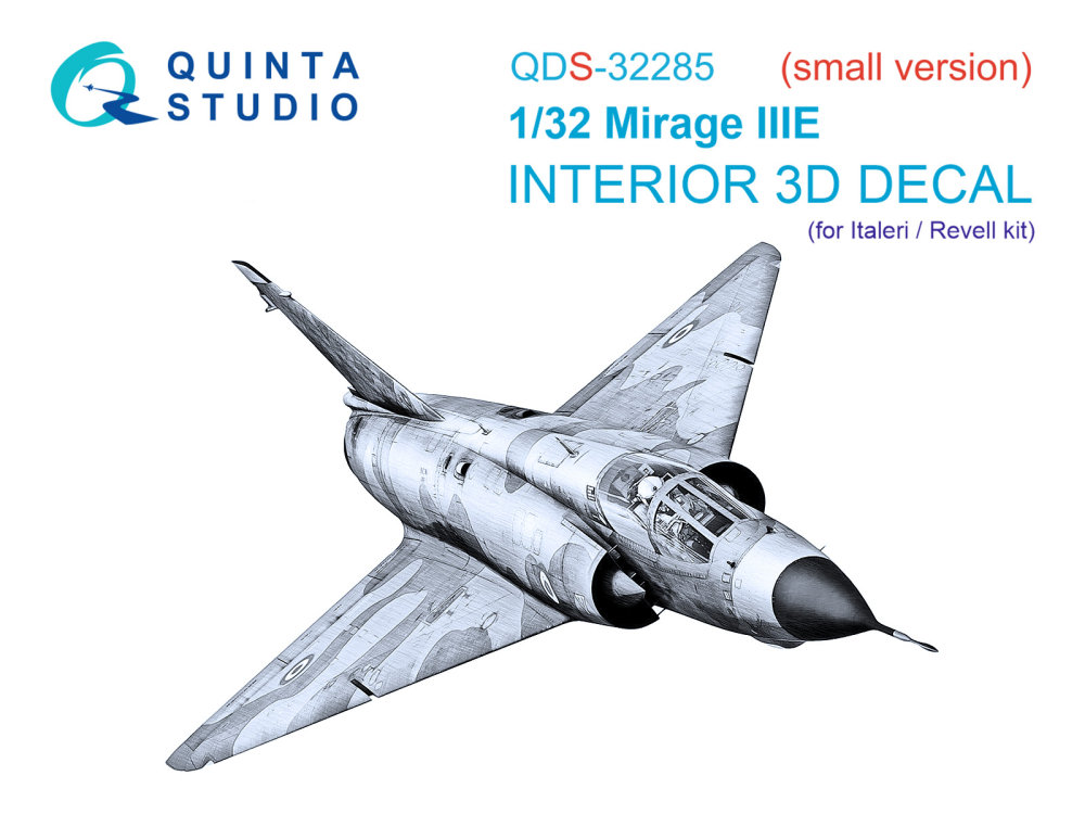 1/32 Dassault Mirage IIIE 3D Inter.(ITA/REV) SMALL