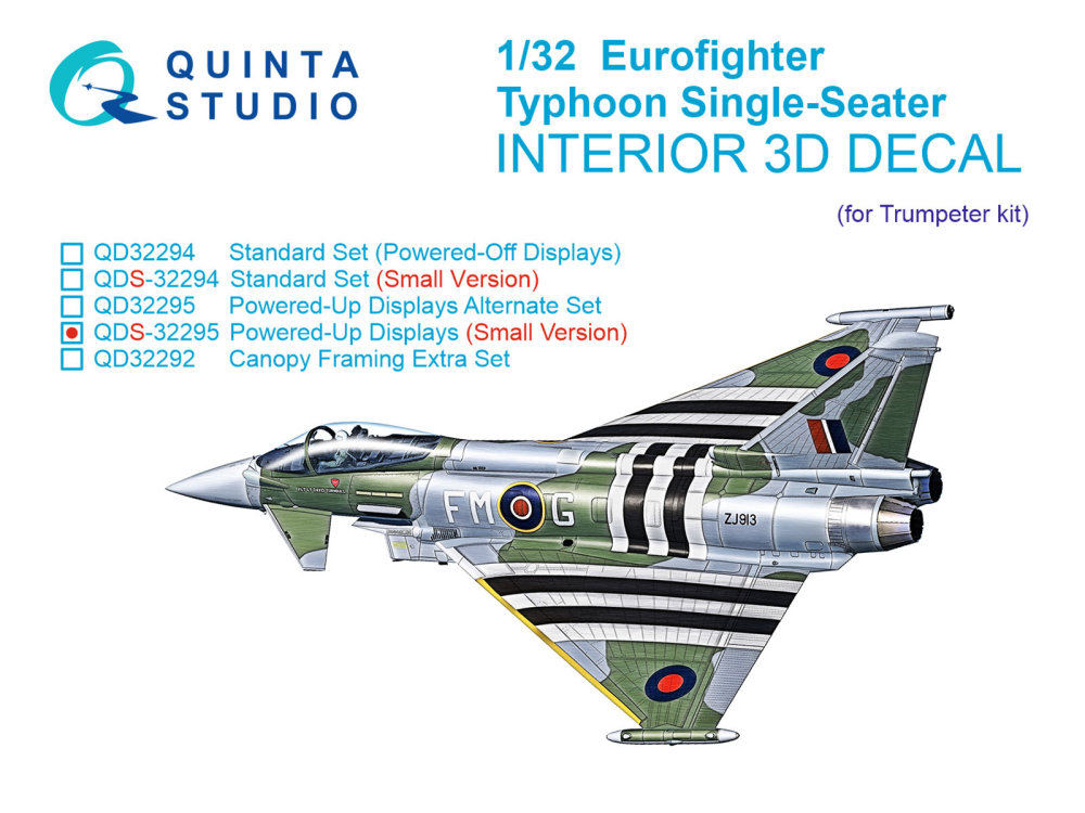 1/32 Eurofighter Typhoon Single 3D Int.(TRU) SMALL