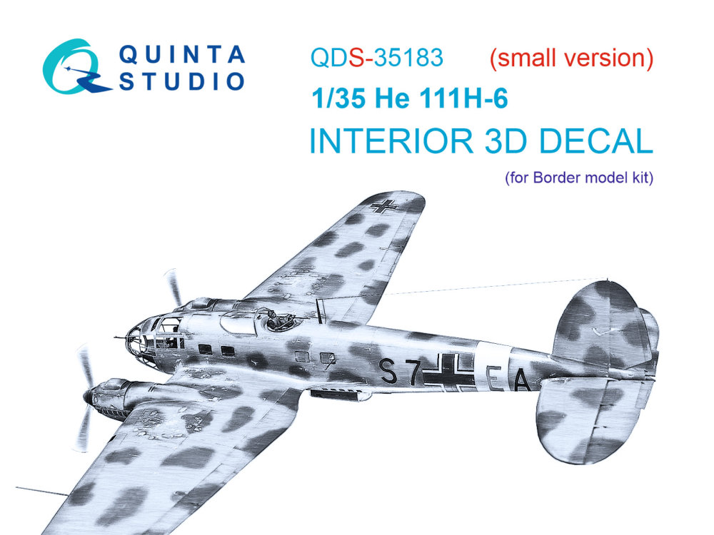 1/35 He 111H-6 3D Interior (BORDER) SMALL