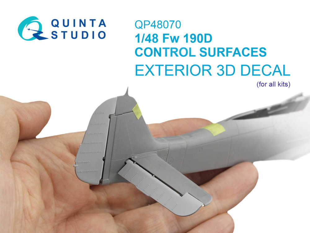 1/48 Fw 190D Control Surfaces