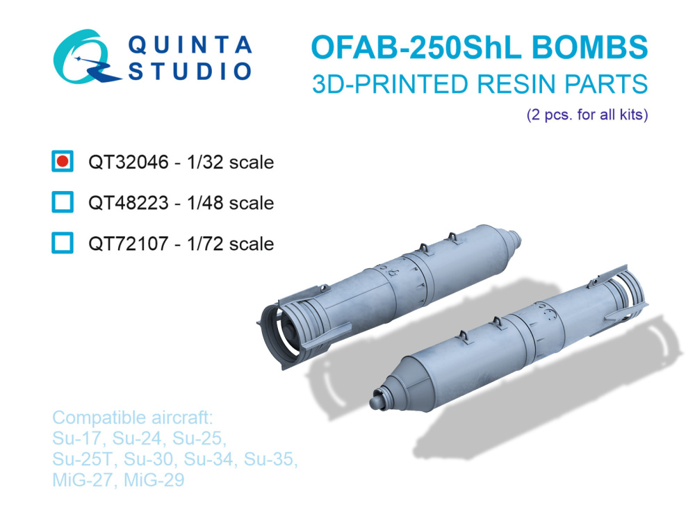 1/32 OFAB-250ShL Bombs (2 pcs.) 
