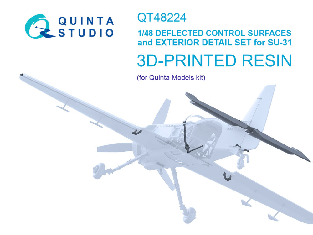 1/48 Su-31 Deflected Contr.Surf.&Exter.Set(QUINTA)