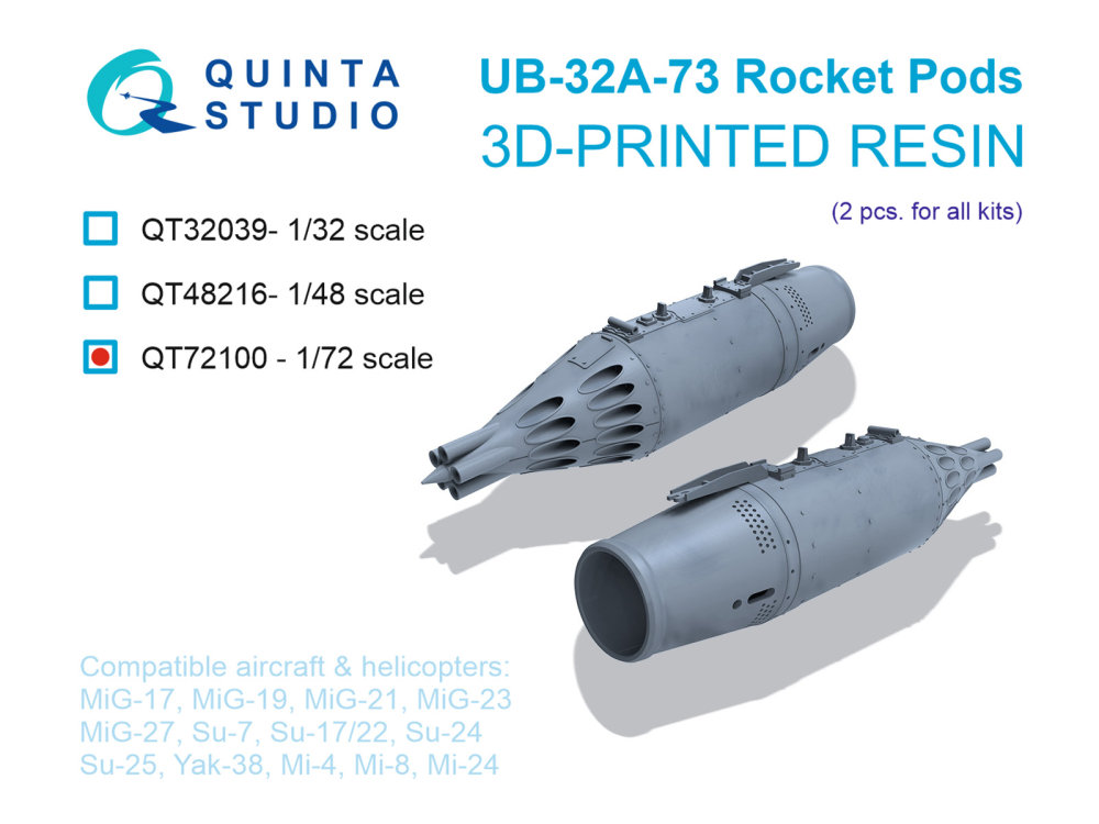 1/72 UB-32A-73 Rocket Pods (2 pcs.)