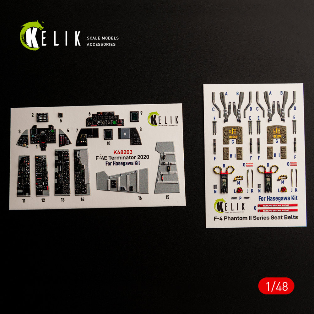 1/48 F-4E Terminator - interior 3D (HAS) 