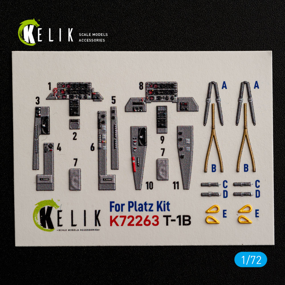 1/72 T-1B - interior 3D (PLATZ)