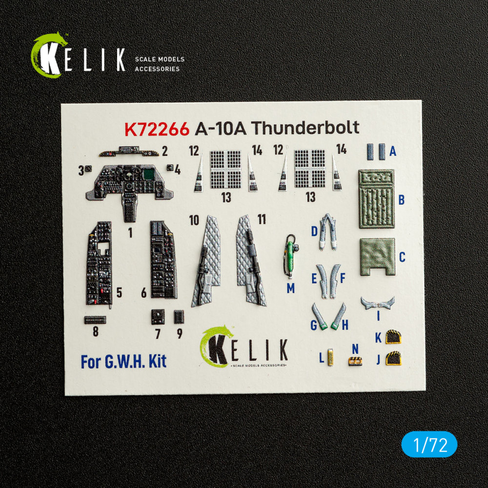 1/72 A-10A Thunderbolt - interior 3D (GWH) 