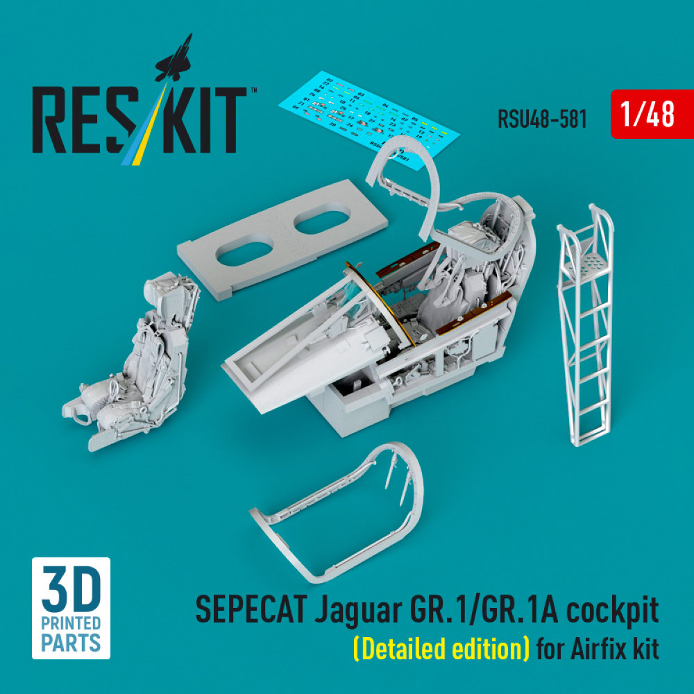 1/48 SEPECAT Jaguar GR.1/1A cockpit DETAILED (AIR)