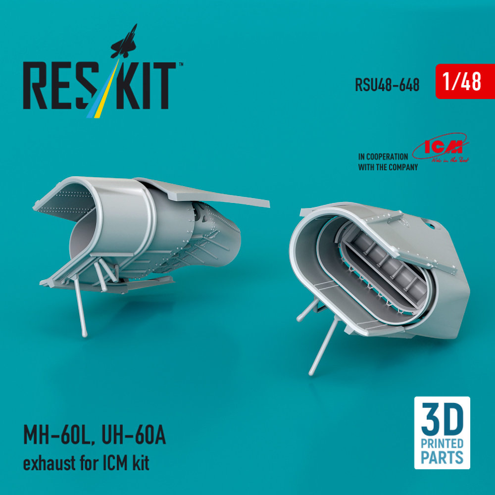 1/48 MH-60L, UH-60A, exhaust (ICM) 