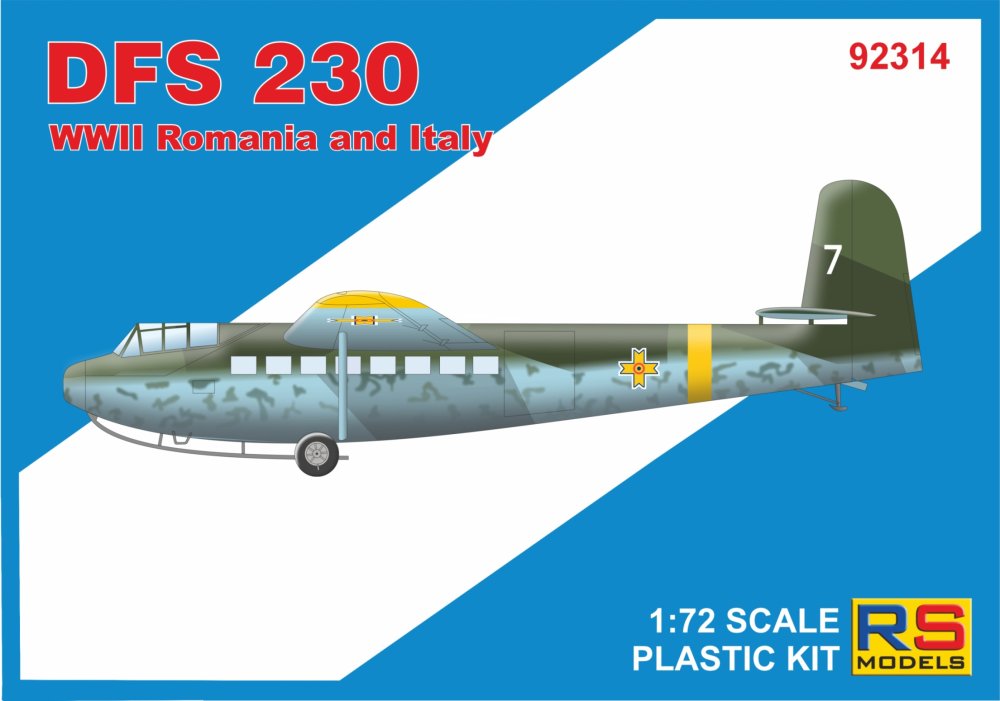 1/72 DFS-230 WWII Romania & Italy (3x camo)